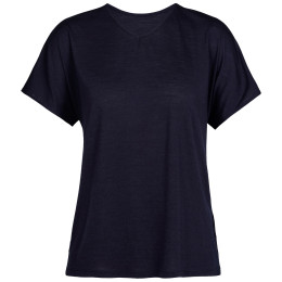 Camiseta de mujer Icebreaker Women Drayden Reversible SS Top azul oscuro midnight navy