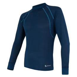 Camiseta funcional de hombre Sensor Coolmax Air (long sleeve) azul oscuro Darkblue