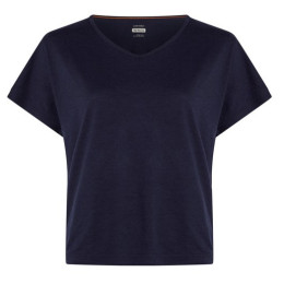 Camiseta funcional de mujer Icebreaker Women Mer 150 Lodge SS Tee azul oscuro Midnight Navy