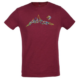Camiseta de hombre Direct Alpine Bosco rojo palisander (triangles)