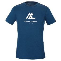 Camiseta de hombre Salewa Alpine Campus Dry M T-Srt. azul oscuro DarkDenimMelange