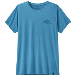 Camiseta de mujer Patagonia Women's Capilene Cool Daily Shirt - Cloud Crag azul Shore Blue - Light Shore Blue X-Dye