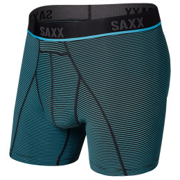 Calzoncillos bóxer Saxx Kinetic Light-Compression Mesh Bb azul cool blue mini stripe