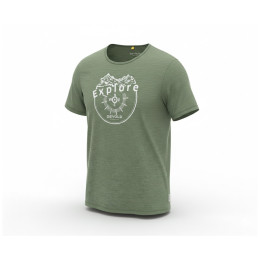 Camiseta de hombre Devold Active Explore Tee Man verde Forest