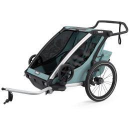 Remolque para bicicleta Thule Chariot Cross2 verde