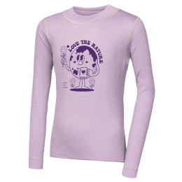Camiseta funcional para niños Sensor Merino DF Planet Mystic Violet rosa claro Mystic Violet