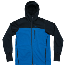 Sudadera funcional de hombre Devold Explorer Merino Hooded Jkt Man azul/negro Royal/Ink