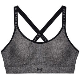 Sujetador deportivo Under Armour Infinity Mid Hthr Cover gris Charcoal Light Heather / Black / Black