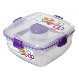 Caja de ensalada Sistema Salad To Go 1,1L violeta
