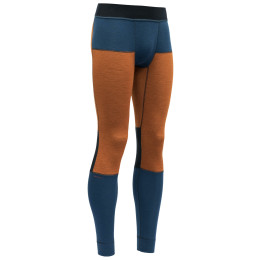 Calzoncillos funcionales de hombre Devold Tuvegga Merino Longs azul/rojo Ink