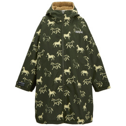 Chaqueta impermeable para niños Regatta Junior Waterproof Changing Robe DrkKhHrses verde oscuro DrkKhHrses