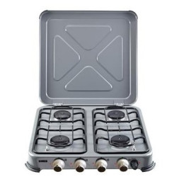 Hornillo de gas Gimeg Čtyřplotýnkový plynový vařič se zapalovačem gris