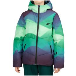 Chaqueta de invierno para niños 4F Technical Jacket M1278 azul/verde Multicolour Allover