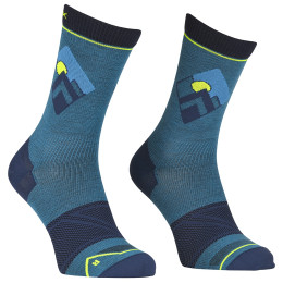 Calcetines de hombre Ortovox Alpine Light Comp Mid Socks M azul mountain blue