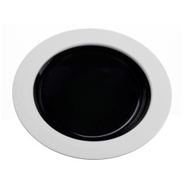 Plato Omada Eat Pop Soup plate 23,5 x 4,5 negro Nero