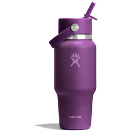 Taza térmica Hydro Flask Wide Flex Straw Travel Bottle 24 Oz violeta beachplum purple