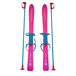 Esquís para niños Yate Dětské lyže 90 cm Carving set rosa Pink