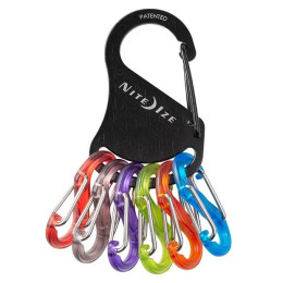 Llavero Nite Ize Keyrack S-biner negro Černá