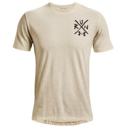 Camiseta de hombre Under Armour Destroy All Miles Tee blanco Stone / Jet Gray / Cerulean