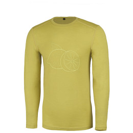 Camiseta de hombre Warg Merino Lemon 165 Long verde claro Lime