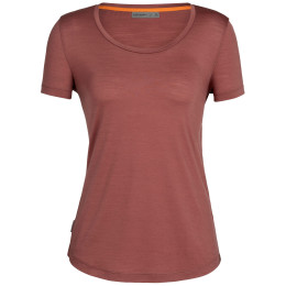 Camiseta de mujer Icebreaker Women Sphere II SS Scoop Tee rojo grape