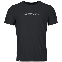 Camiseta funcional de hombre Ortovox 150 Cool Brand Ts M negro Black Raven
