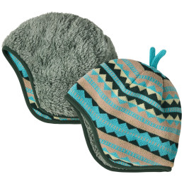 Gorro para niños Patagonia Baby Reversible Beanie gris Diamond Stripe: Snowmelt Blue