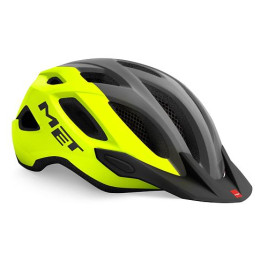 Casco de ciclismo MET Crossover Reflex gris/amarillo