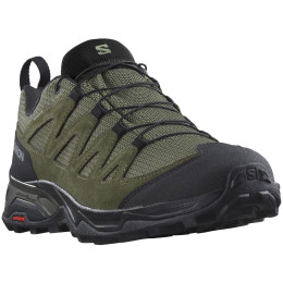 Calzado de senderismo para hombre Salomon X Ward Leather Gore-Tex verde/negro Deep Lichen Green / Black / Olive Night