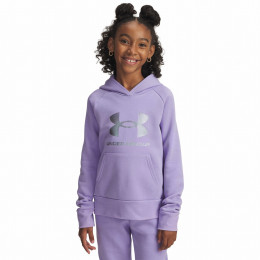 Sudadera para niños Under Armour Rival Flc Shimmer Hdy violeta Purple