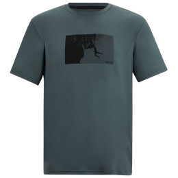 Camiseta de hombre Regatta Fingal Stretch verde oscuro Dark Storm