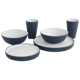 Vajilla Outwell Gala 2 Person Dinner Set azul oscuro Navy Night