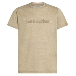 Camiseta funcional de hombre Icebreaker M 150 Tech Lite SS Tee IB Stitchline beige Bay Hthr