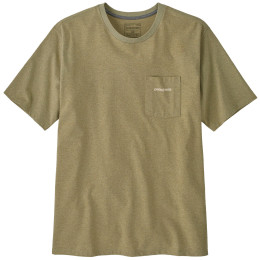 Camiseta de hombre Patagonia Men's Boardshort Logo Pocket Responsibili-Tee verde Gumtree Green