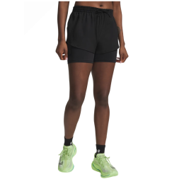 Pantalones cortos de mujer Under Armour Velociti Pro 4" 2N1 Short negro Ultimate Black / / Reflective