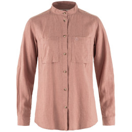 Camisa de mujer Fjällräven Övik Hemp Shirt LS W rosa claro Dusty Rose