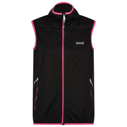 Chaleco de mujer Regatta Wmn Lankin B/W II negro/rosa Black(Flamingo Pink)