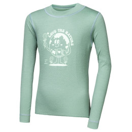 Camiseta funcional para niños Sensor Merino DF Planet Basil Green verde claro Basil Green