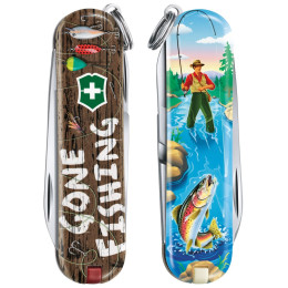 Navaja Victorinox Classic LE Gone Fishing azul GoneFishing