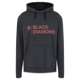 Sudadera de hombre Black Diamond Stacked Logo Hoody negro Black Heather