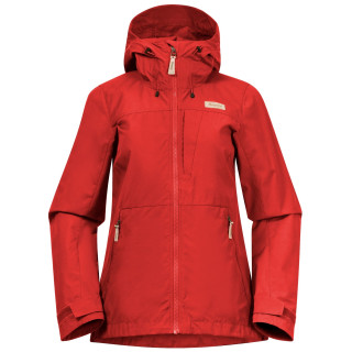 Chaqueta de mujer Bergans Nordmarka Leaf Light Wind Jacket Women rojo Dark Brick