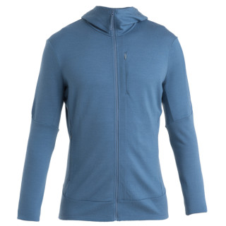 Sudadera funcional de hombre Icebreaker Men Merino 260 Quantum IV LS Zip Hoodie azul Dawn