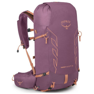 Mochila de senderismo para mujer Osprey Tempest Velocity 30 violeta pashmina/melon