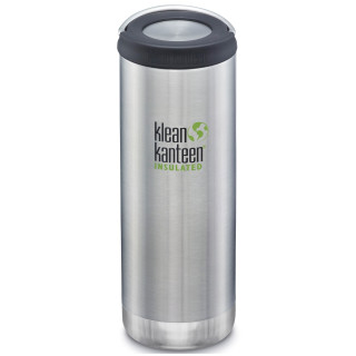 Botella térmica Klean Kanteen TK Wide loop 16 oz plata BrushedStainless