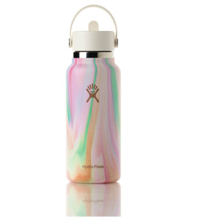 Botella térmica Hydro Flask Wide Flex Straw Cap 32 oz blanco/rosa sugar rush