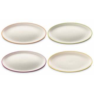 Juego de platos Omada SANALIVING DinnerPlate Set 4x Plate 24xh2cm blanco