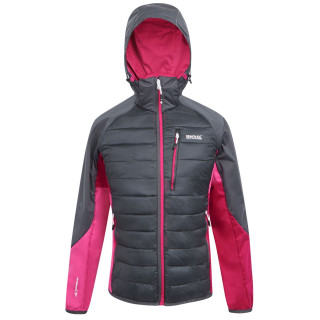 Chaqueta de mujer Regatta Wmn Pro Hybrid gris Seal Grey/Flamingo Pink