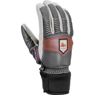 Guantes de esquí Leki Patrol 3D 2.0 gris/blanco/negro graphite-off white-maroon