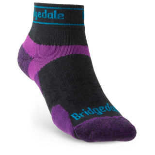 Calcetines Bridgedale Trail Run UL T2 MS Low negro/violeta Charcoal/Purple/