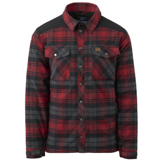 Camisa de hombre Helikon-Tex Winter Warden Shirt rojo Slate Crimson Plaid